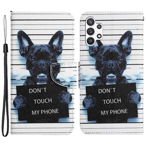 Wonderland Samsung Galaxy A04s / A13 5g / A13 4g Flip Etui - Don't Touch My Phone White