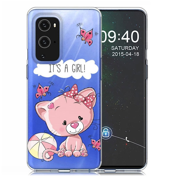 Deco OnePlus 9 Pro kotelot - Vaaleanpunainen Kissa Pink