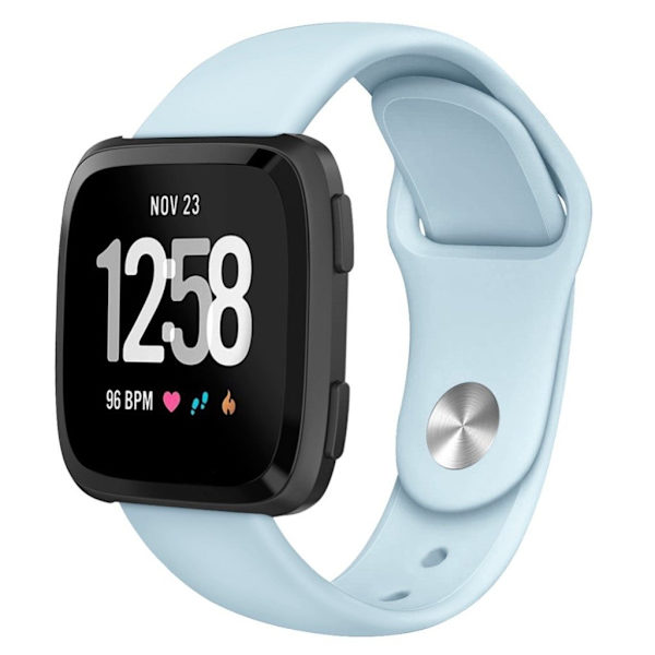 Fitbit Versa Lite silikoneurrem - størrelse: L / babyblå Blue