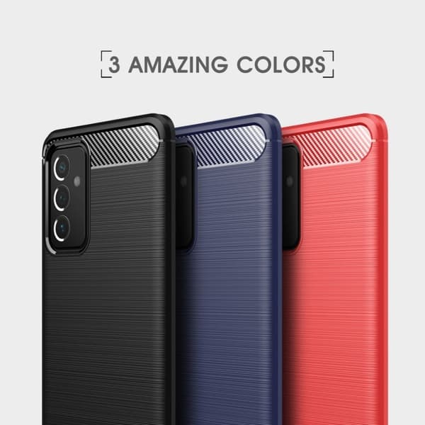 Carbon Flex Samsung Galaxy A82 5G cover - Rød Red