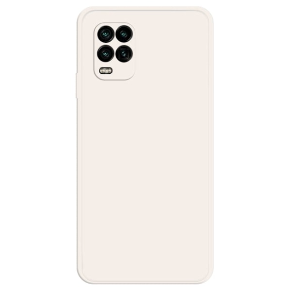Avfasat gummerat skydd mot dropp för Xiaomi Mi 10 Lite 5G - Beige Brun