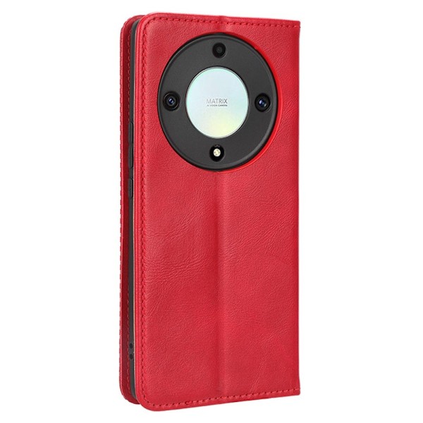 Bofink Vintage Honor Magic5 Lite / X9a / X40 Nahkakotelo - Punainen Red