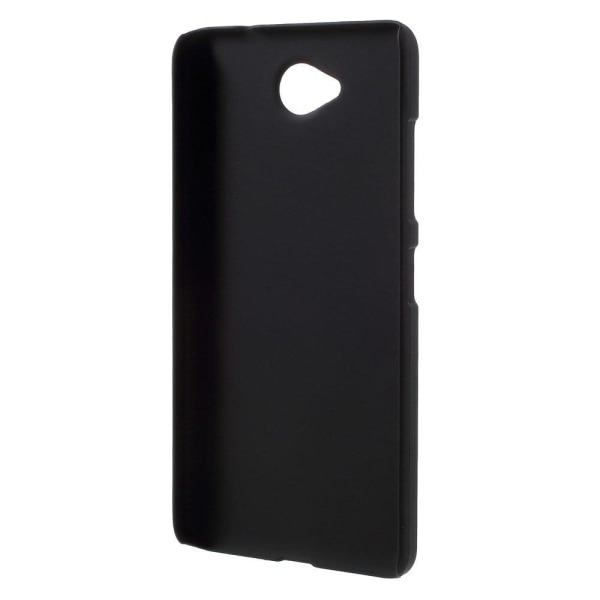 Hårdt cover med gummibelægning til Microsoft Lumia 650 - Sort Black