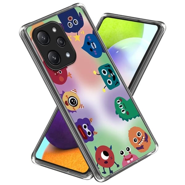 Deco Xiaomi Redmi 12 / Xiaomi Poco M6 Pro kotelot - Hirviöitä Multicolor