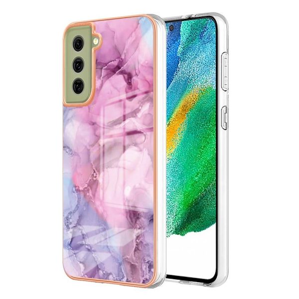 Marmormotiv Samsung Galaxy S21 FE skal - Ros Rosa