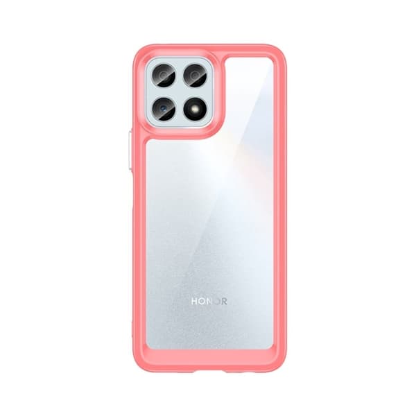 Honor X30i / Honor X8 / Honor Play6T smart akryldeksel - Rød Red