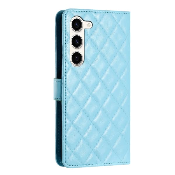 Toimiva rombinen lompakkokotelo Samsung Galaxy S24 - Sininen Blue