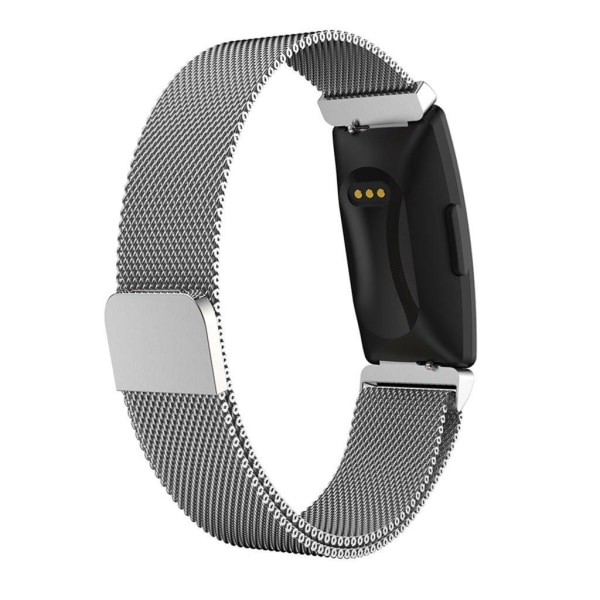 Fitbit Inspire / Inspire HR milanesisk urrem i rustfrit stål - størrelse: S / sølv Silver grey