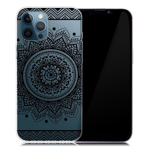 Deco iPhone 13 Pro Max Suojakotelo - Mandala Flower Black