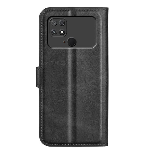 Læretui med Lommebok til Xiaomi Poco C40 - Svart Black
