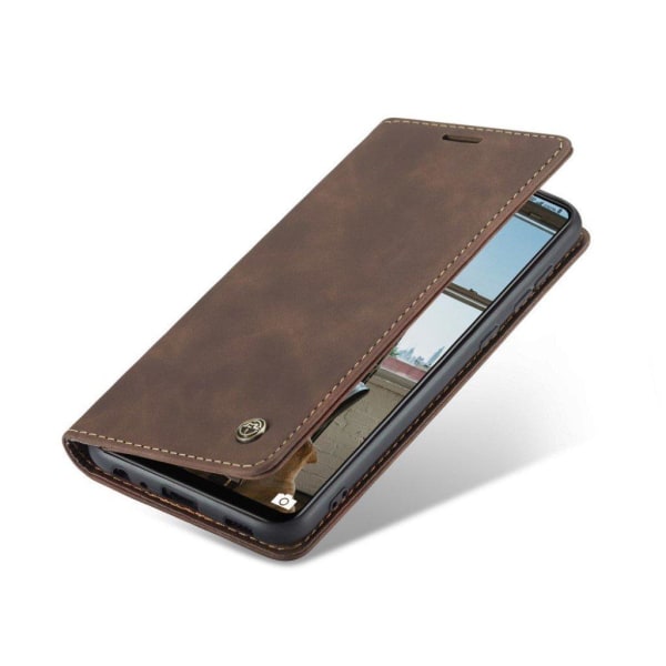 CaseMe Samsung Galaxy A72 5G vintage-kotelo - Kahvi Brown