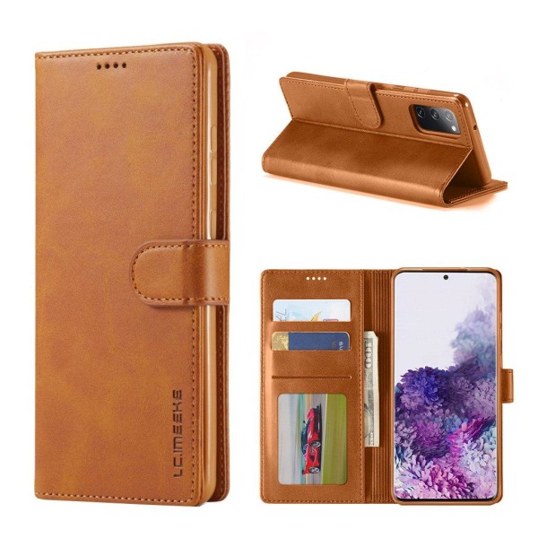 LC.IMEEKE Samsung Galaxy S20 FE 5G / Samsung Galaxy S20 FE flip case - Ruskea Brown