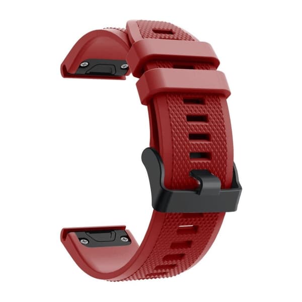 Garmin Fenix 5 smidig silikoneurrem - rød Red