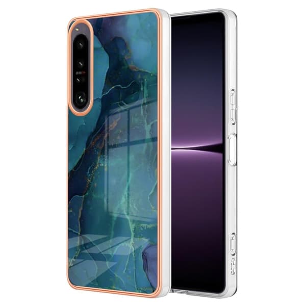 Marble Sony Xperia 1 IV Etui - Grønn Green
