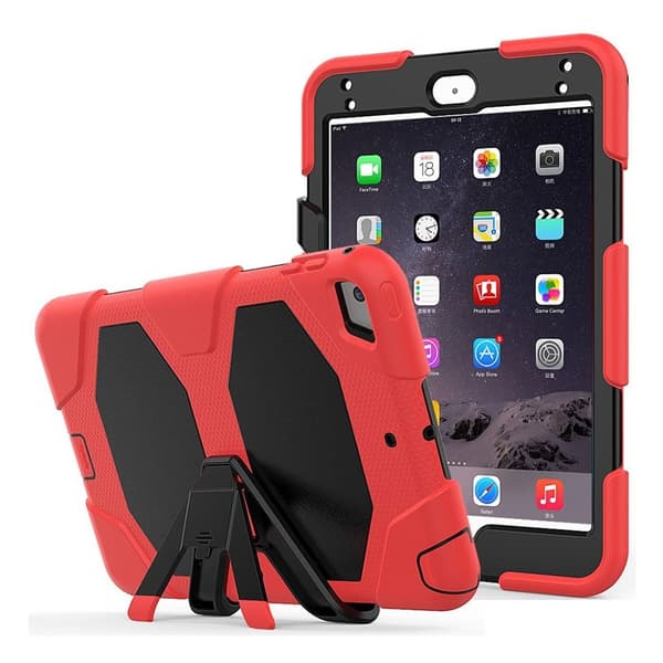 iPad Mini (2019) silikoninen yhdistelmäkotelo - Punainen Red