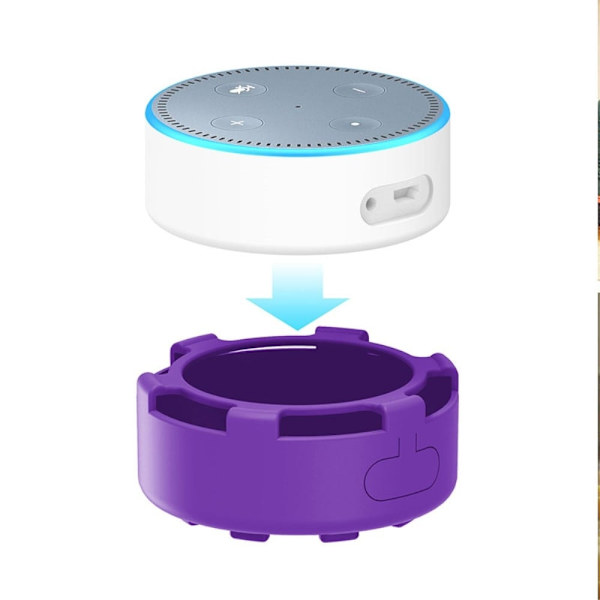 Amazon Echo Dot 2 silikoneovertræk - Lilla Purple