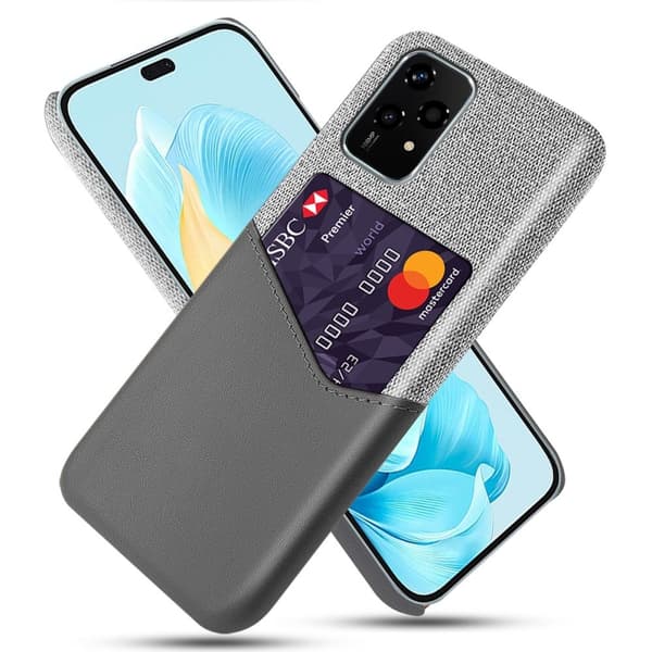 Bofink Honor 200 Lite cover med kortholder - Grå Silver grey