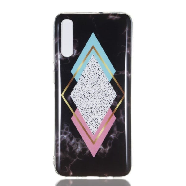 Samsung Galaxy A70 marmormønstret gel cover - stil W Multicolor