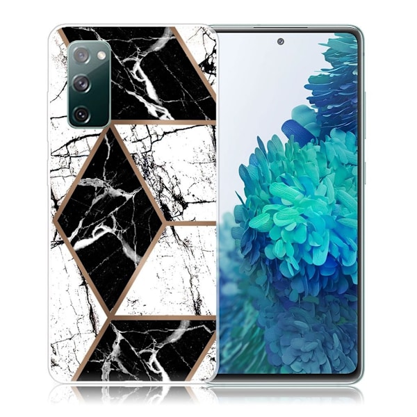 Marmormotiv Samsung Galaxy S20 FE 5G / Samsung Galaxy S20 FE skal - Svart Och Vit Diamant multifärg