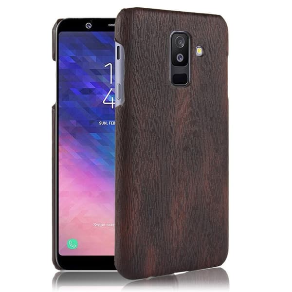 Samsung Galaxy A6 Plus beskyttelses deksel av hard plastikk - svart Black