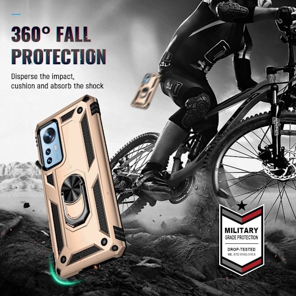 Bofink Combat Xiaomi 12 Pro skal - Guld Guld