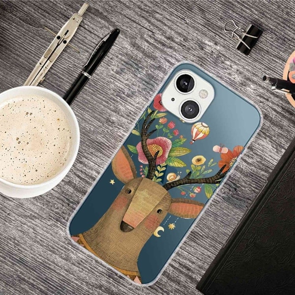 Deco iPhone 14 Plus skal - Hjort Brun