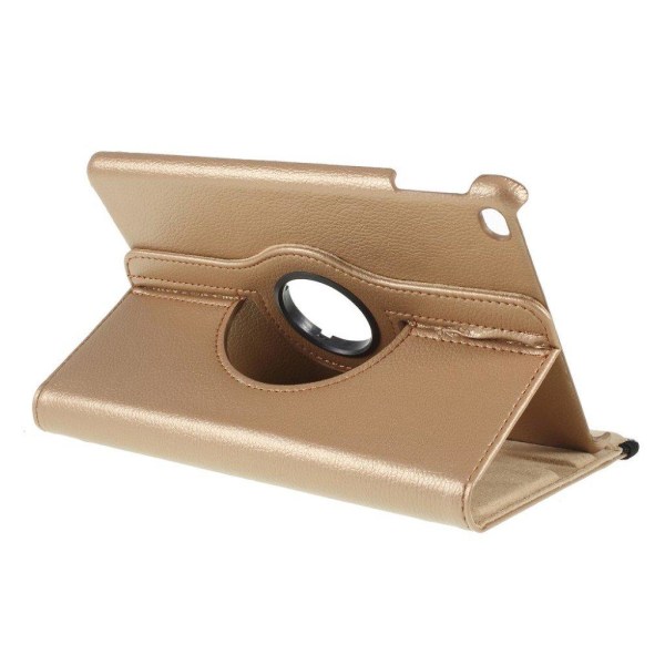 iPad Mini (2019) litchi læder etui - Guld Gold