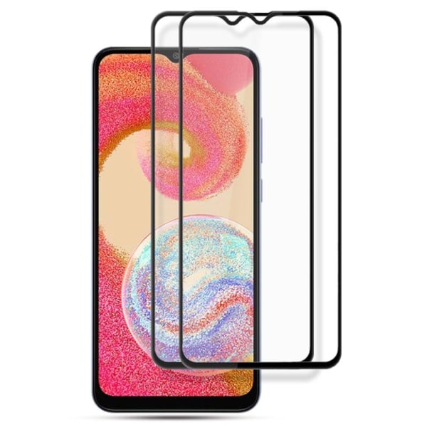 2 kpl AMORUS erittäin vahva lasi näytönsuoja Samsung Galaxy F04 / M04 / A04E Transparent