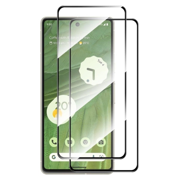 2pcs HAT PRINCE 0.26mm glass screen protector for Google Pixel 7 Transparent