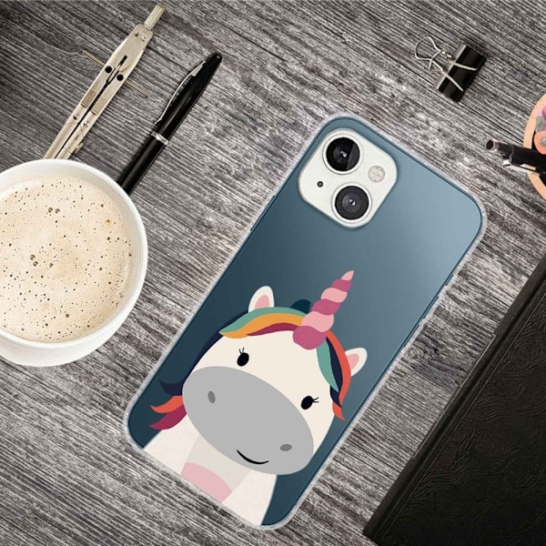 Deco iPhone 14 Plus kotelot - Hevonen Multicolor