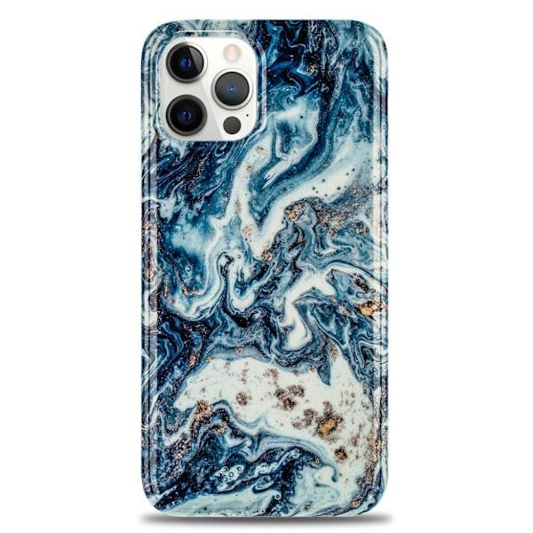 Marmor etui til iPhone 12 Pro Max - Blå Blue