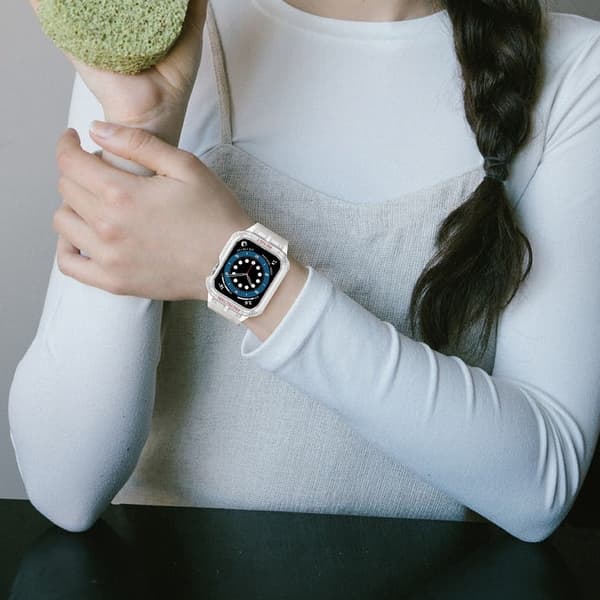 Apple Watch (45 mm) TPU-klockarmband - Matt Transparent / Transparent Transparent