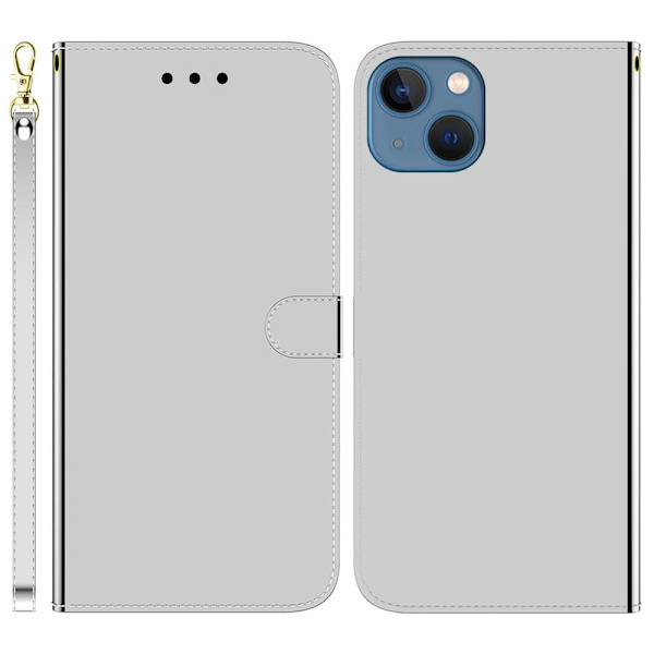 Mirror etui til iPhone 15 - Sølv/Grå Silver grey