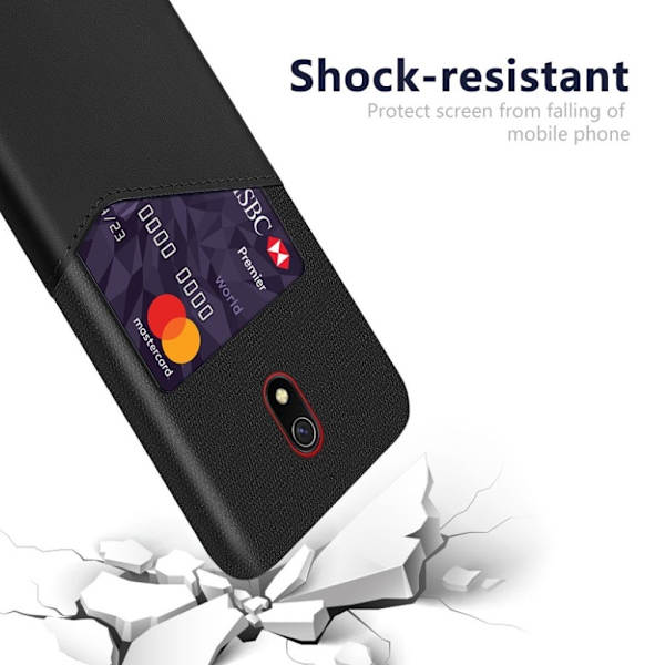 Bofink Xiaomi Redmi 8A Card cover - Sort Black