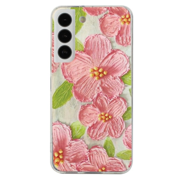 Deco Samsung Galaxy S22 Plus Etui - Lyserøde Blomster Pink