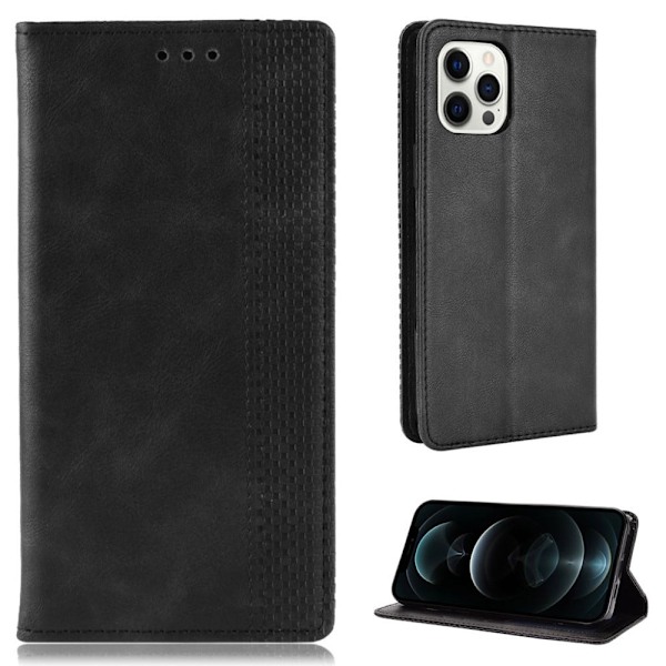 Bofink Vintage iPhone 13 Mini læderetui - Sort Black