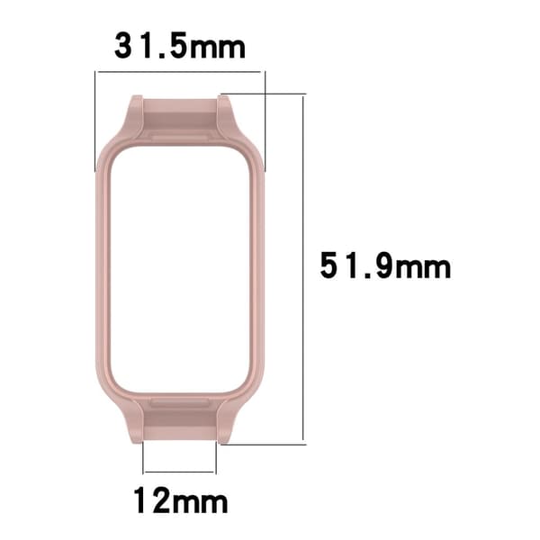 Samsung Galaxy Fit3 SM-R390 Anti-collision Stöttålig Watch Case Protective Frame - Vit Vit