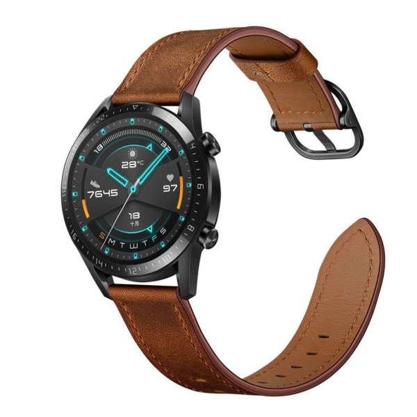 Huawei Watch GT 2 46mm / Honor MagicWatch 2 46mm cowhide leather Brun