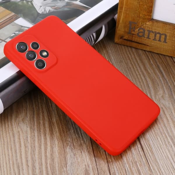 Matt flytende silikondeksel for Samsung Galaxy A53 5G - Rød Red