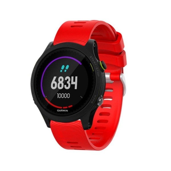 Garmin Forerunner 245 simple silicone watch band - Red Röd