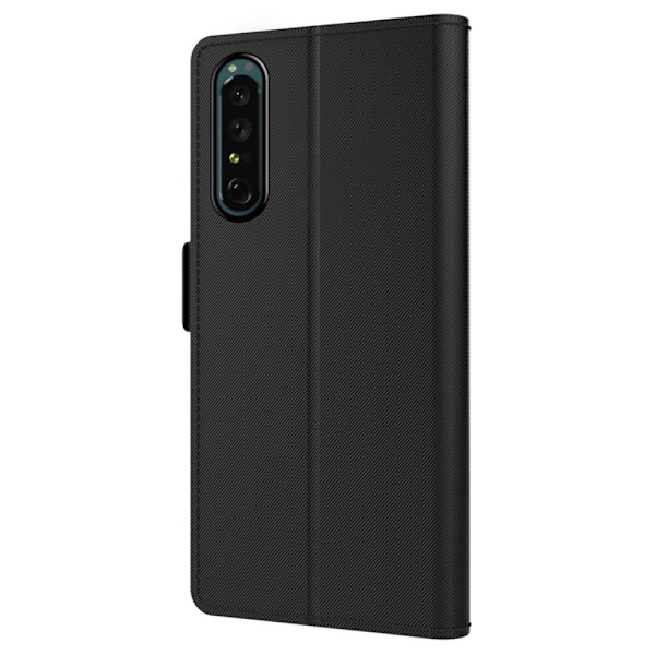 Phone Etui med Make-up Mirror og Slick Design til Sony Xperia 1 Iv - Sort Black