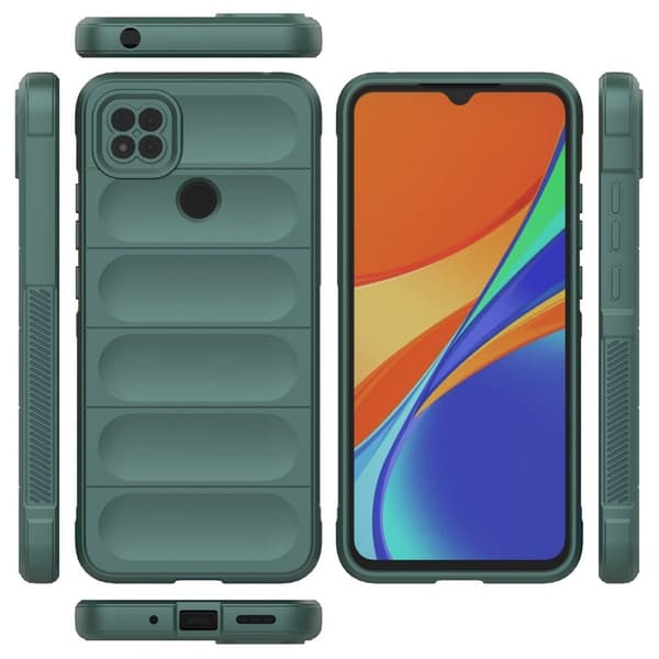 Blødt grebsformet cover til Xiaomi Redmi 9C - Grøn Green
