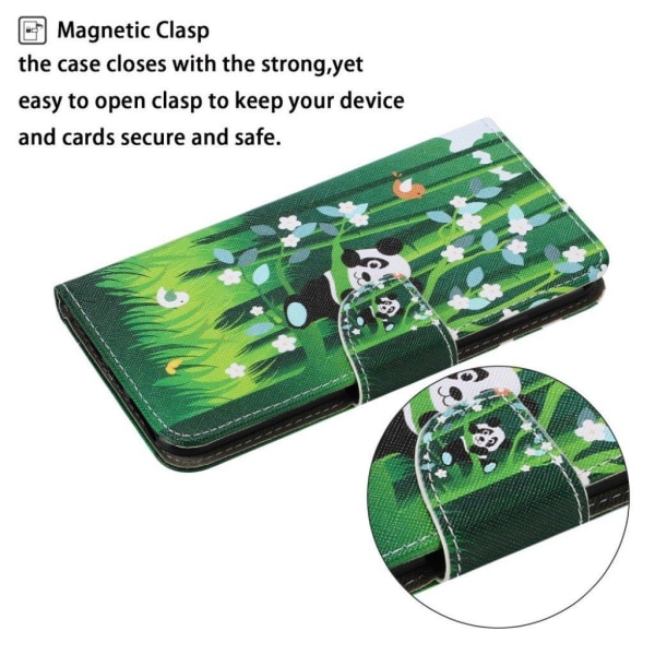 Wonderland Xiaomi Redmi 9C Flip etui - Panda Green