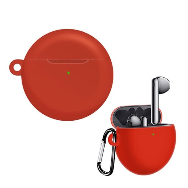 Huawei Freebuds 4 -kuulokkeiden silikonikotelo - Punainen Red
