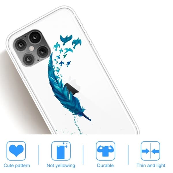 Deco iPhone 12 / 12 Pro Etui - Fjør Blue