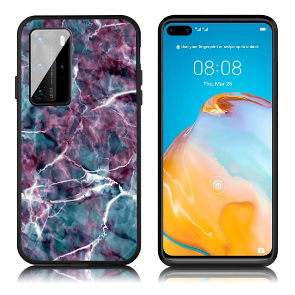 Imagine Huawei P40 kuoret - Marmorikuvio Multicolor