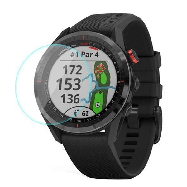 HAT PRINCE Garmin Approach S62 karkaistua lasia näytön suojus Transparent