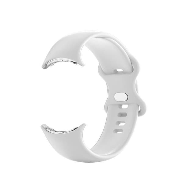Google Pixel Watch-klokkerem i silikon - Hvit Størrelse: L White