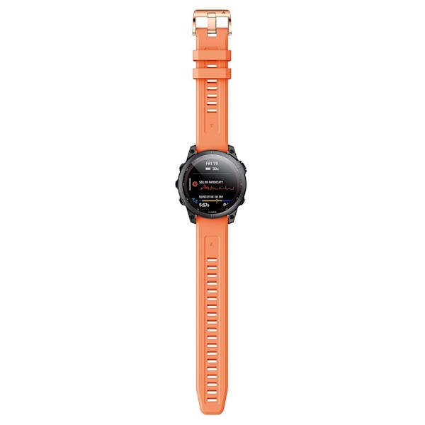 Urrem i silikone til Garmin Fenix 7S - Orange Orange