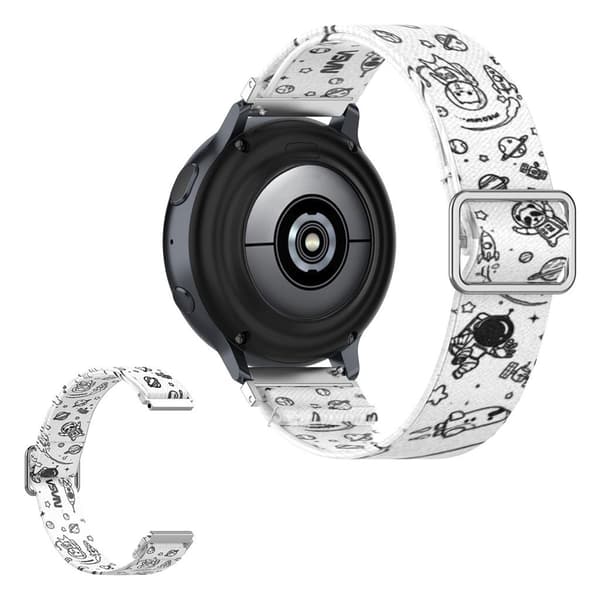 20 mm nylonarmbånd for Samsung-klokke - Universet White
